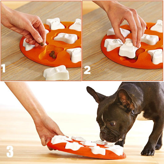 Interactive Dog Brain Game – Treat Puzzle Toy